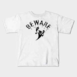 Beware of The Ghosts. Halloween is Coming. Kids T-Shirt